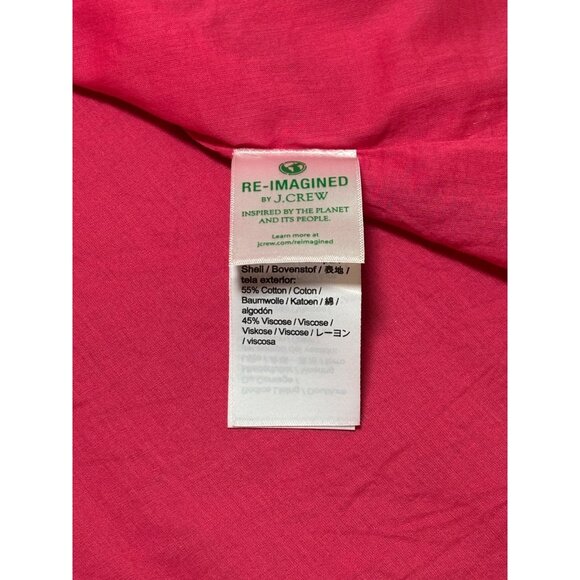 J Crew Fuchsia Pink Size 6 Sweetheart Neckline Long Sleeve Knee Length Dress - Picture 7 of 9